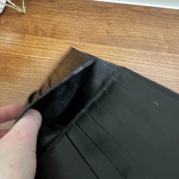 Lambertson Truex Black Leather French Wallet New EUC - Picture 5 of 11